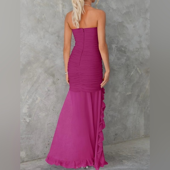 Eggplant Bodycon Formal Cocktail Dress - Picture 4 of 5